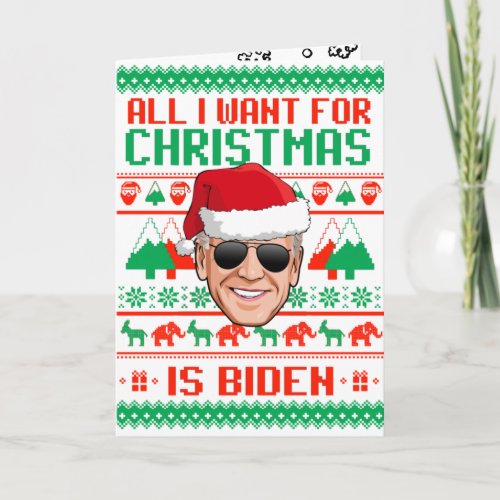 All I Want for Christmas is Biden Card