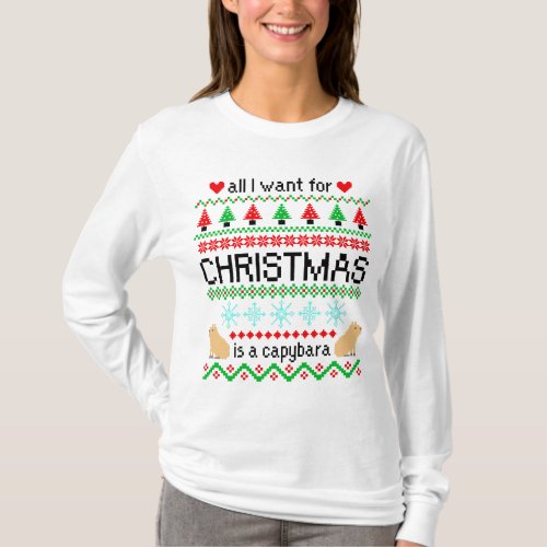 All I Want for Christmas is Capybara Ugly Sweater