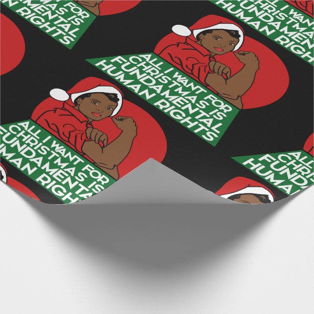 All I want for christmas is fundamental rights Wrapping Paper (Corner)