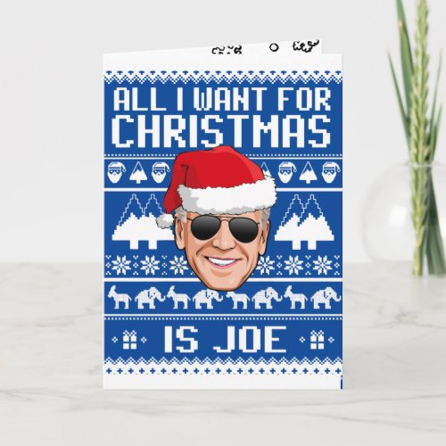 All I Want for Christmas is Joe Card