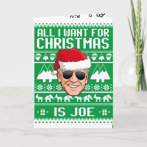 All I Want for Christmas is Joe Card