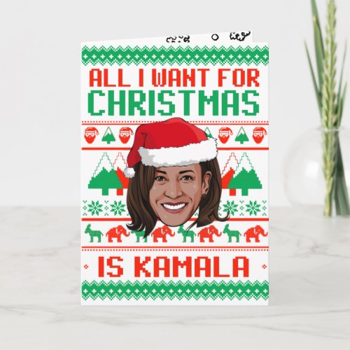 All I Want for Christmas is Kamala Card