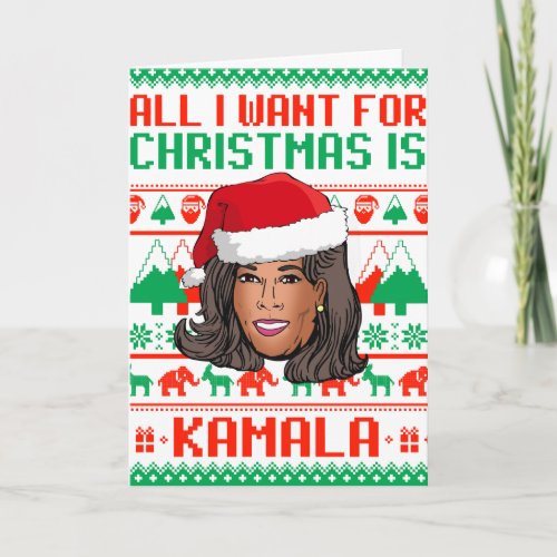 All I want for Christmas is Kamala Harris Card