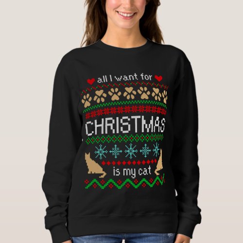 All I Want for Christmas is My Cat Ugly Sweater