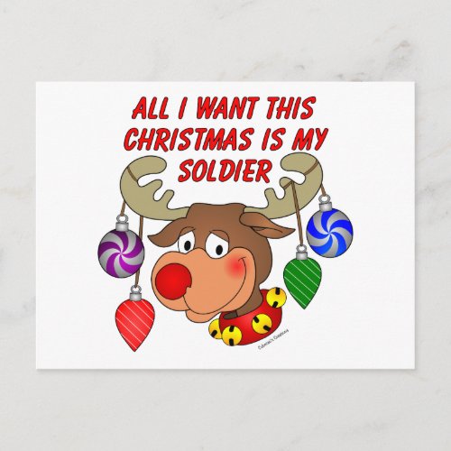 All I want for Christmas is my Soldier Holiday Postcard