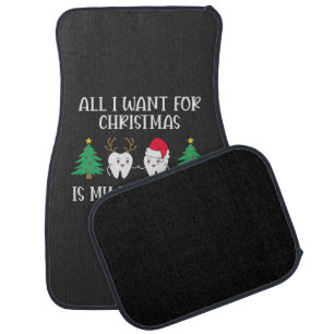 All I Want For Christmas Is My Two Front Teeth Car Floor Mat