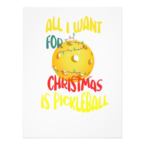 All I want for Christmas is Pickleball funny retro Photo Print
