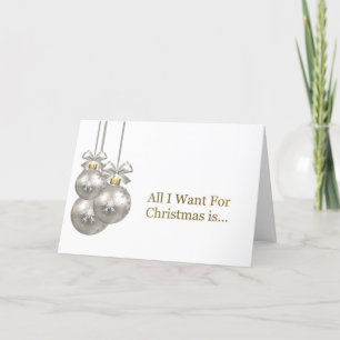 All I Want for Christmas is Romantic Holiday Card