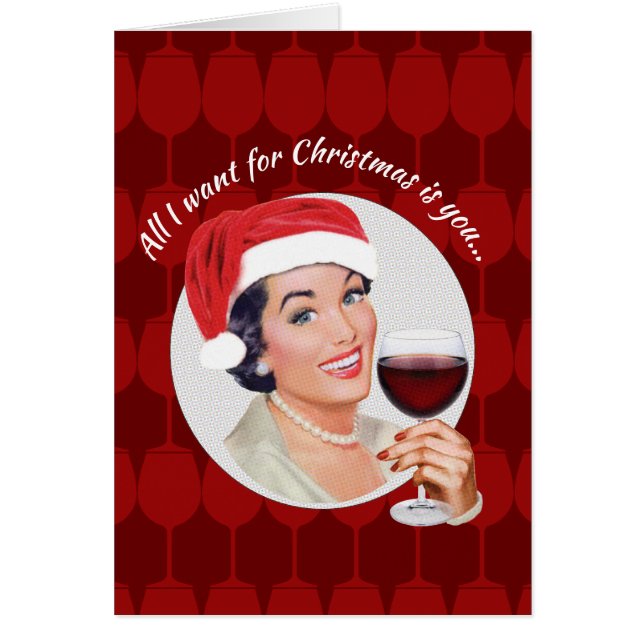 All  I want for Christmas is wine (Front)