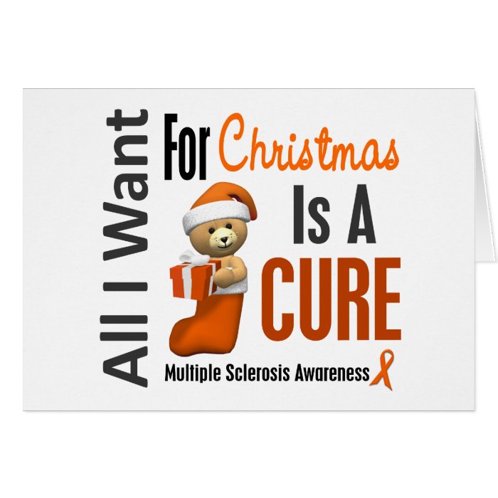 All I Want For Christmas Multiple Sclerosis Greeting Card