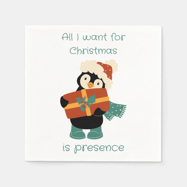 All I want for Christmas...   Napkins (Front)