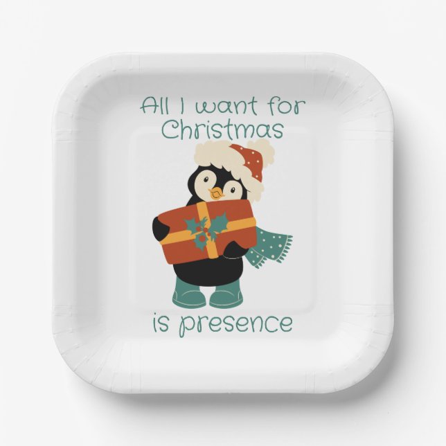 All I want for Christmas...    Paper Plates (Front)