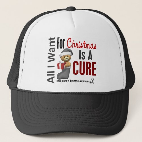 All I Want For Christmas Parkinsons Disease Trucker Hat