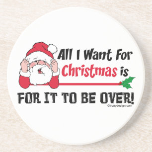 All I want for Christmas Sandstone Coaster