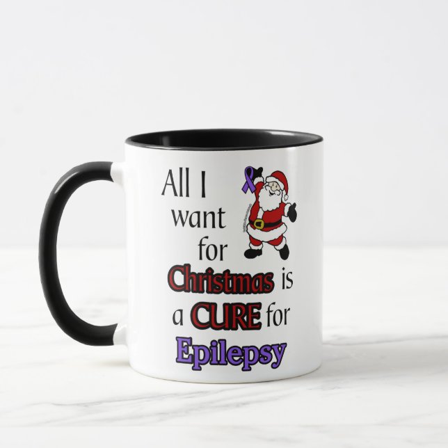All I Want For Christmas/Santa...Epilepsy  Mug (Left)