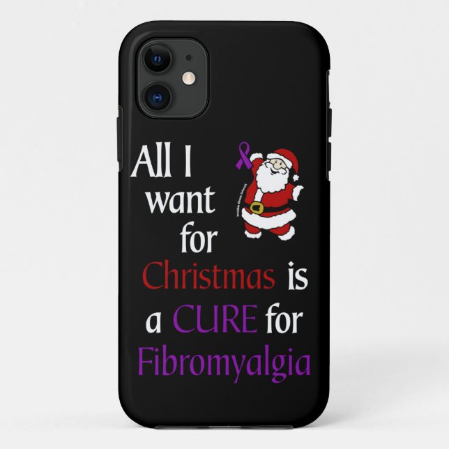 All I Want for Christmas/Santa...Fibro Case-Mate iPhone Case (Back)