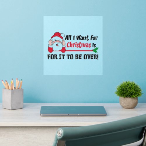 All I want for Christmas Wall Decal