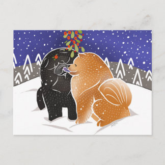 ALL I WANT FOR XMAS Chow postcard