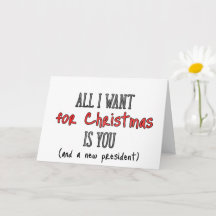 All I Want Is You And A New President, Christmas