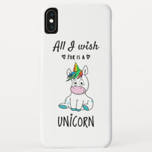 All I wish for is a Unicorn iPhone XS Max Case