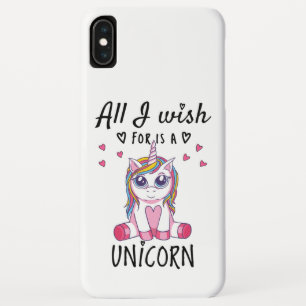 All I wish for is a Unicorn iPhone XS Max Case