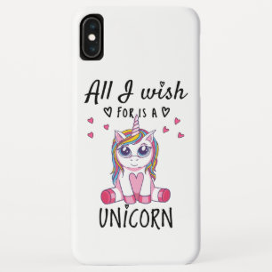 All I wish for is a Unicorn iPhone XS Max Case