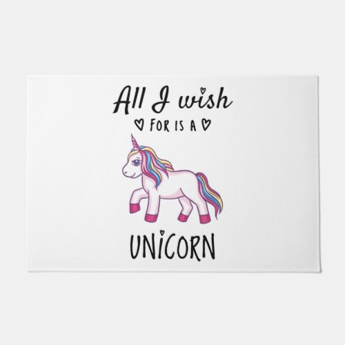 All I wish for is a Unicorn Doormat