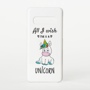 All I wish for is a Unicorn Samsung Galaxy S10 Case