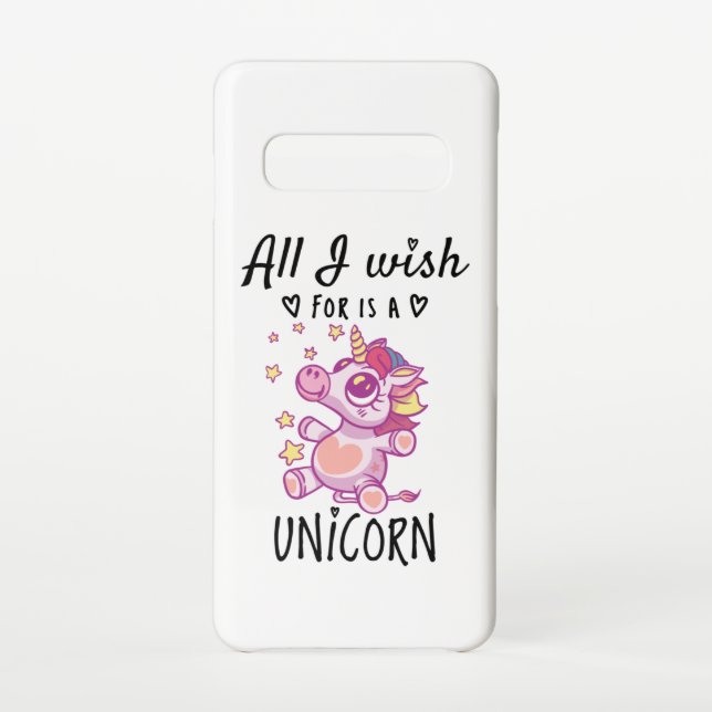 All I wish for is a Unicorn Samsung Galaxy Case (Back)