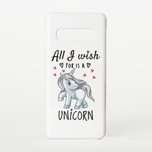 All I wish for is a Unicorn Samsung Galaxy Case (Back)