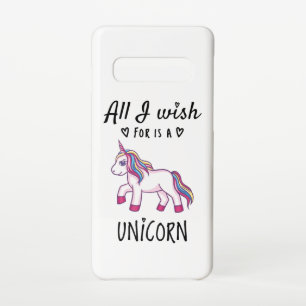 All I wish for is a Unicorn Samsung Galaxy S10 Case