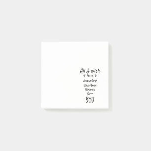 All I wish for is You Post-it Notes