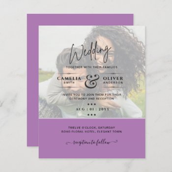 All-In-1 Budget PHOTO OVERLAY Wedding QRCode RSVP