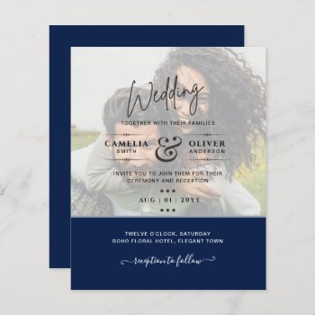 All-In-1 Budget PHOTO OVERLAY Wedding QRCode RSVP