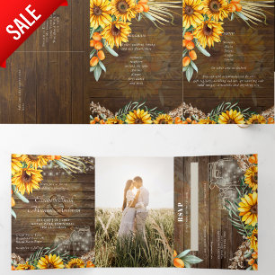 All-in-1 PHOTO Wedding INVITE RSVP Program Menu