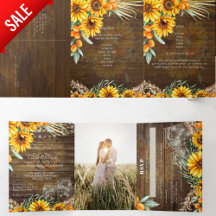 All-in-1 PHOTO Wedding INVITE RSVP Program Menu