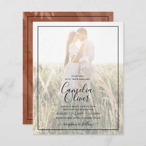 All_in_1 Rustic Terracotta PHOTO Overlay Wedding