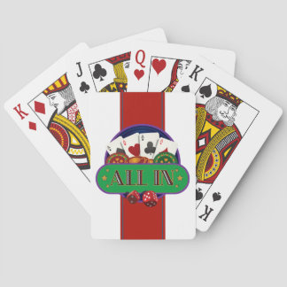 Playing poker in a casino