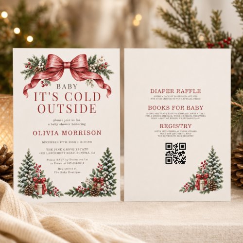 Baby It's Cold Outside invitation theme