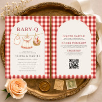 All in One Baby Q Girl Clothesline Baby Shower