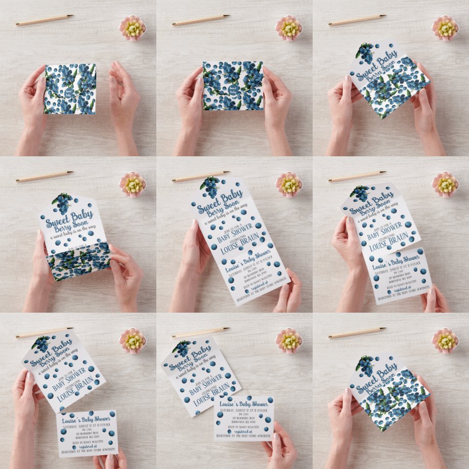 All in One Baby Shower Invite