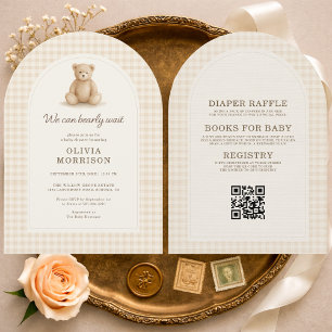 All in One Bearly Wait Baby Shower Invitation