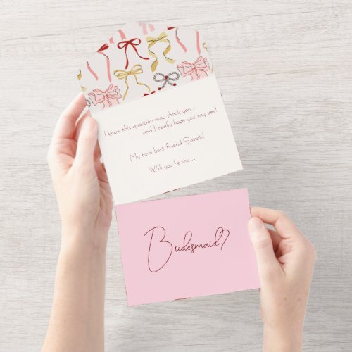 All in One Bridesmaids Card