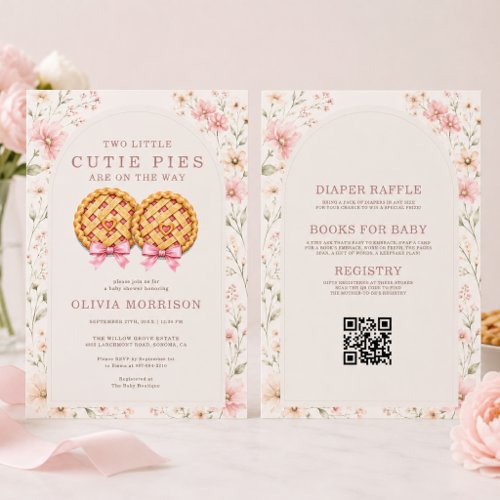 Cutie Pie invitation theme