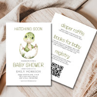 All in One Dinosaur Hatching Soon Baby Shower