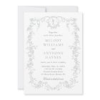 All in One Gray French Floral Wedding 