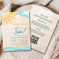 All in One Here Comes the Son Baby Boy Shower