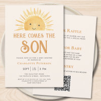 All In One Here Comes The Son Baby Shower 