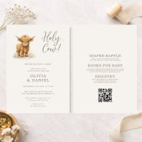 All in One Holy Cow Highland Couples Baby Shower