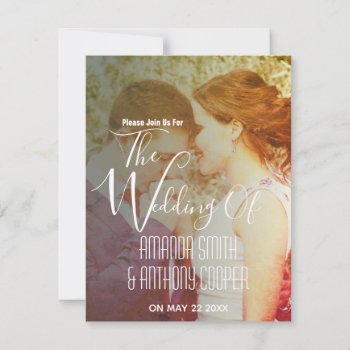 All In One Info Rsvp And Wedding Budget Invitation by CustomizePersonalize at Zazzle